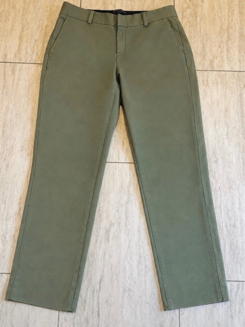 Banana Republic Olive Straight Ankle Chinos